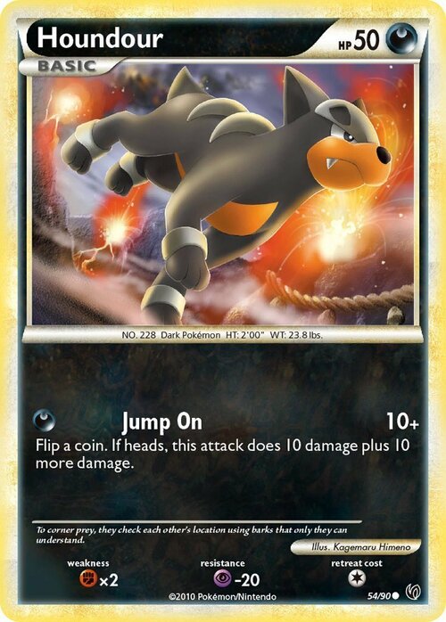 Houndour Card Front