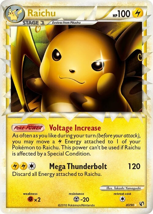 Raichu Card Front