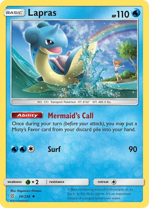 Lapras Card Front