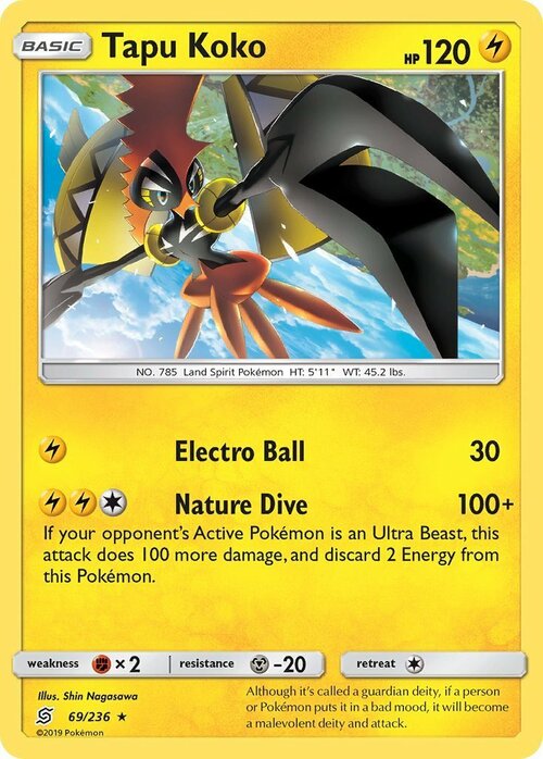 Tapu Koko Card Front