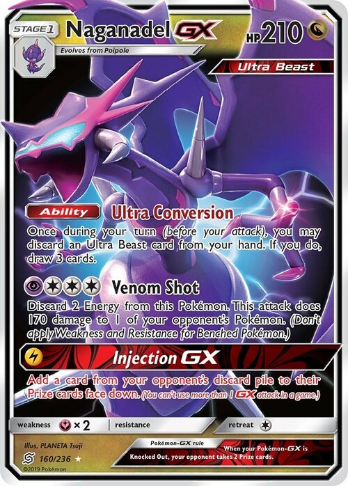 Naganadel GX Card Front