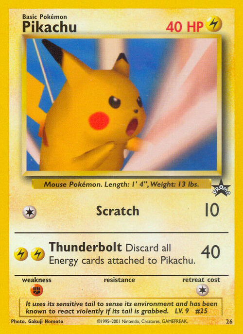 Pikachu Card Front