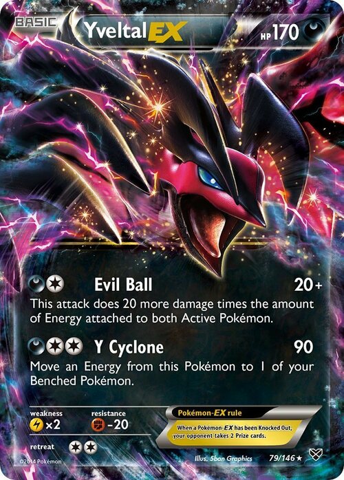 Yveltal EX Card Front