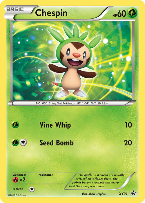 Chespin Card Front