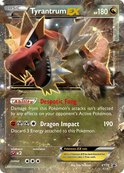 Tyrantrum EX Card Front