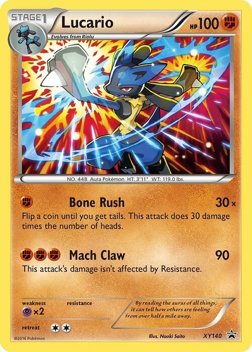 Lucario Card Front