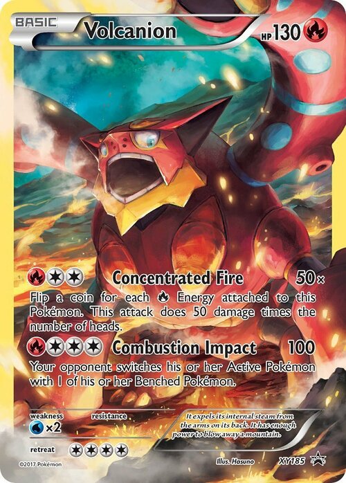 Volcanion Card Front