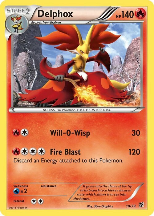 Delphox Card Front