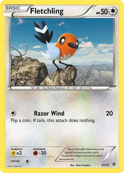 Fletchling Card Front