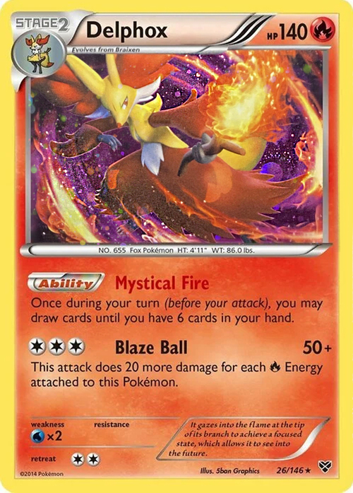 Delphox Card Front