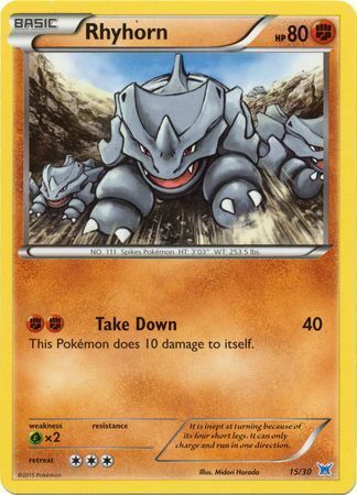 Rhyhorn Card Front