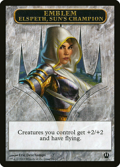 Elspeth, Sun's Champion Emblem Card Front