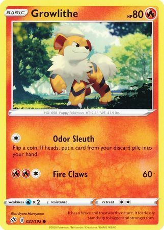 Growlithe Card Front