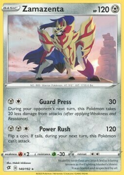 Zamazenta Card Front