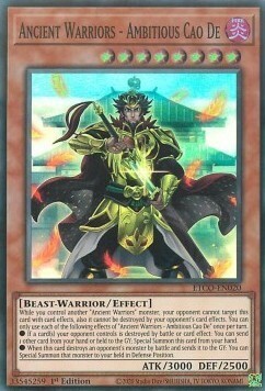 Ancient Warriors - Ambitious Cao De Card Front