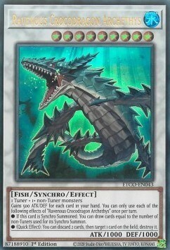 Ravenous Crocodragon Archethys Card Front