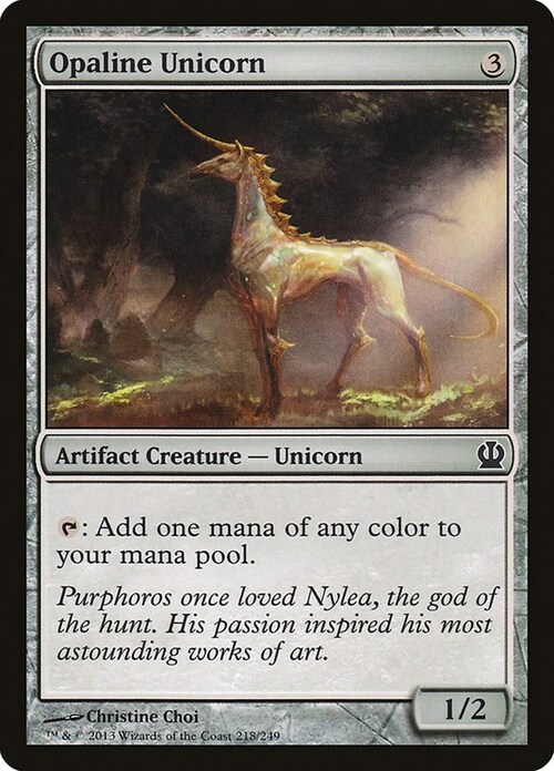 Opaline Unicorn Card Front