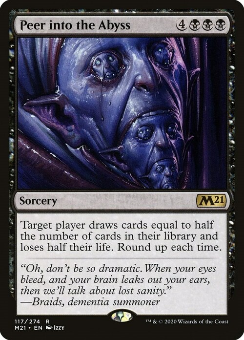 Peer into the Abyss Card Front