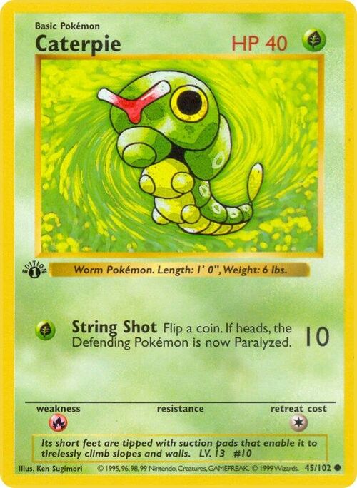 Caterpie Card Front