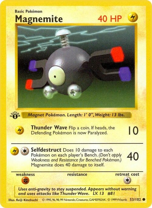 Magnemite Card Front