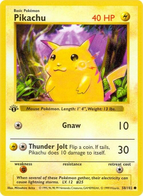 Pikachu Card Front