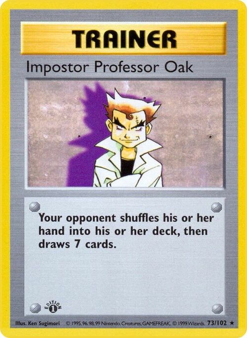 Imposter Professor Oak Card Front