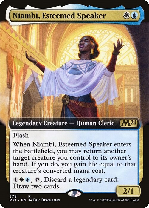 Niambi, Esteemed Speaker Card Front