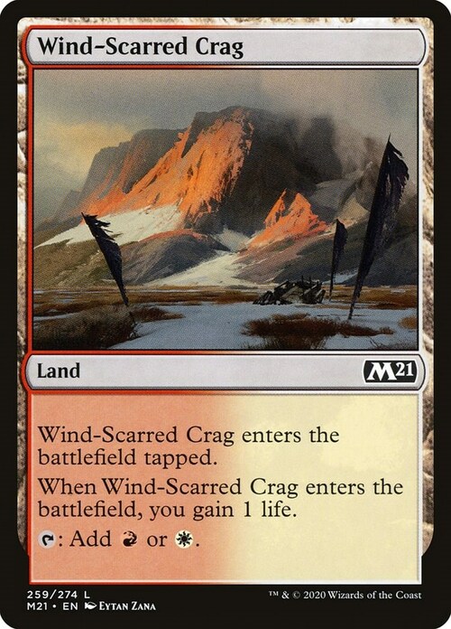 Wind-Scarred Crag Card Front