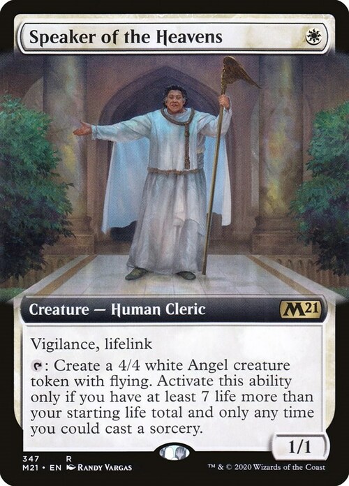 Speaker of the Heavens Card Front