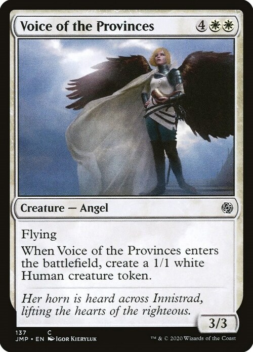 Voice of the Provinces Card Front