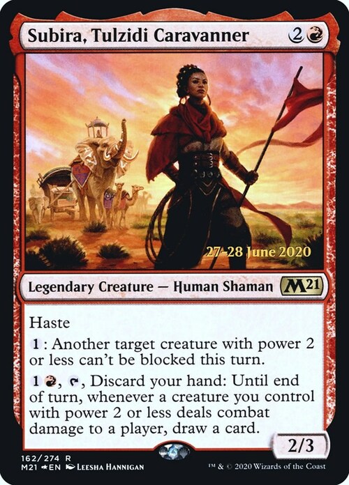 Subira, Tulzidi Caravanner Card Front