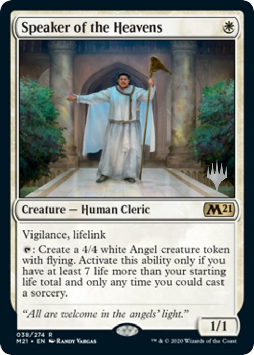 Speaker of the Heavens Card Front