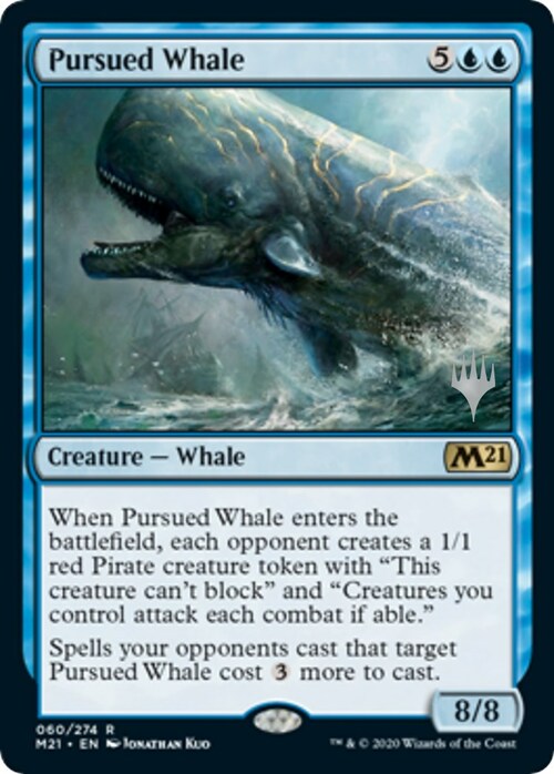 Pursued Whale Card Front