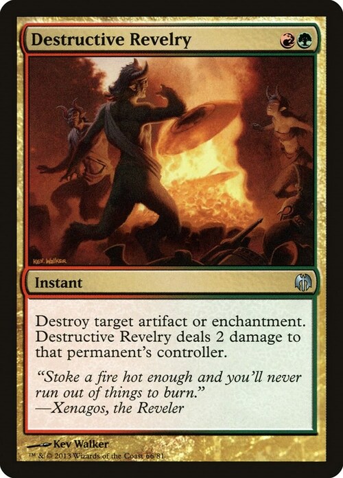 Destructive Revelry Card Front