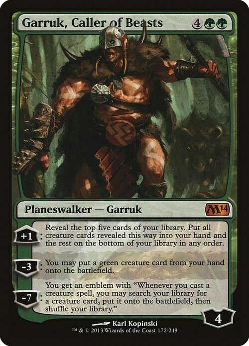 Garruk, Caller of Beasts Card Front