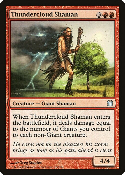 Thundercloud Shaman Card Front