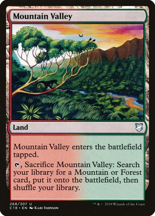 Mountain Valley Card Front