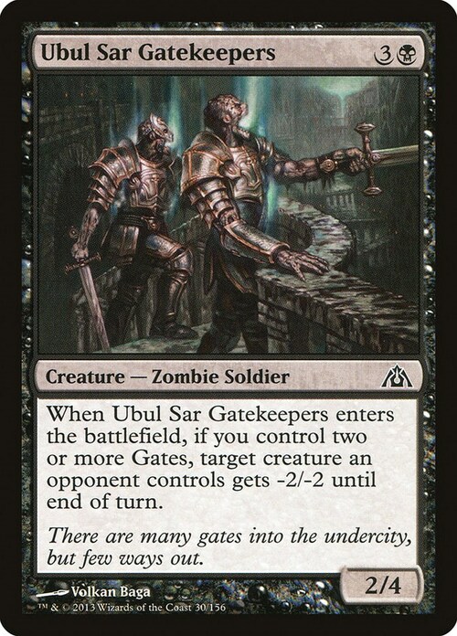 Ubul Sar Gatekeepers Card Front