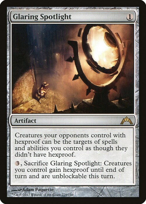 Glaring Spotlight Card Front