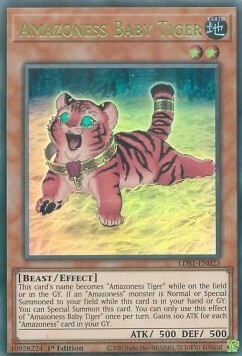 Amazoness Baby Tiger Card Front