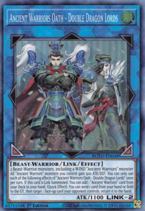 Ancient Warriors Oath - Double Dragon Lords Card Front