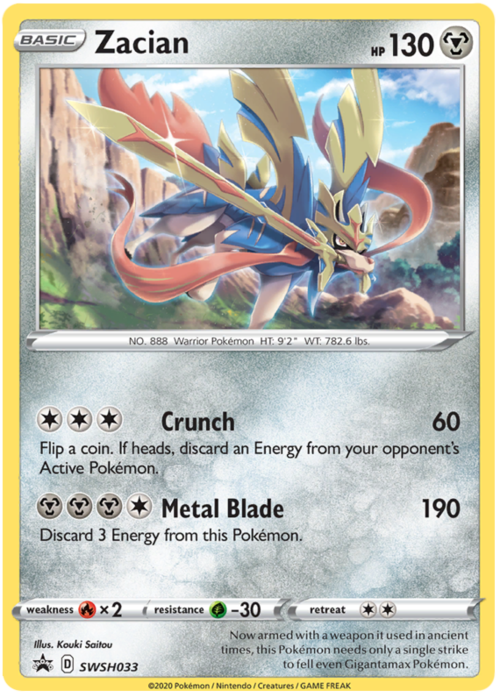 Zacian Card Front