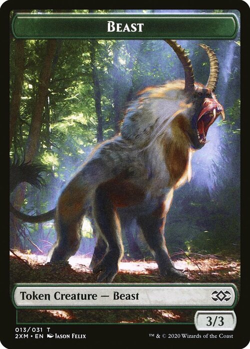 Beast // Saproling Card Front