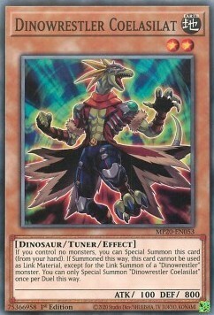 Dinowrestler Coelasilat Card Front