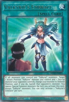 Valkyrie's Embrace Card Front