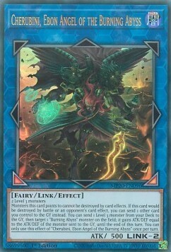 Cherubini, Ebon Angel of the Burning Abyss Card Front