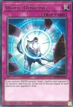 White Howling Card Front