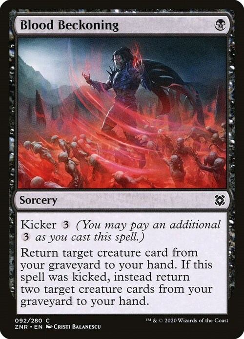 Blood Beckoning Card Front