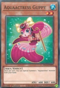 Aquaactress Guppy Card Front