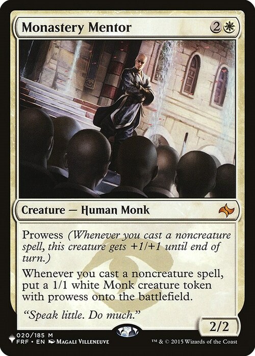 Monastery Mentor Card Front